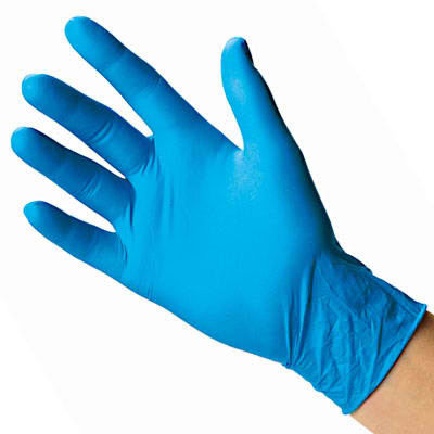 Большая часть 14 перчаток нитрила Mil голубая дополнительная большая устранимых