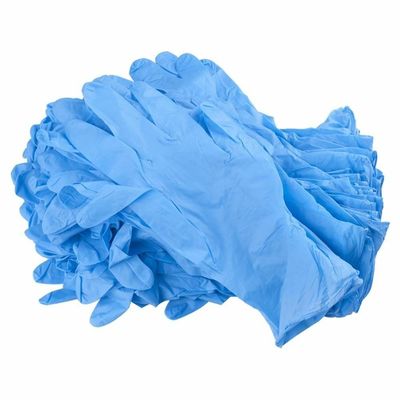 Перчатки медицинского стерильного голубого нитрила устранимые большие