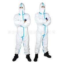 Устранимый пластиковый костюм Biohazard тела химической безопасности доказательства пыли полный