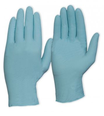Большие химические устойчивые устранимые перчатки нитрила пудрят свободно