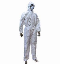 Ровное a классифицирует белый химический костюм Ppe защитный