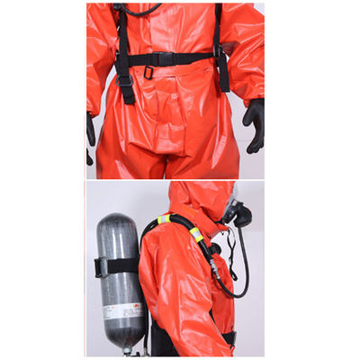 Соединиенный противопожарный костюм химической безопасности PVC XL кисловочный
