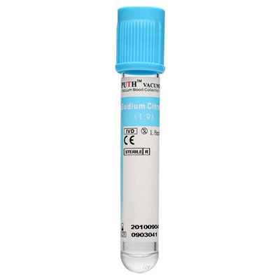 Бутылка пробы крови противокоагулятора этилендиаминтетрацетата фторида натрия теста гепарина свернутая трубкой