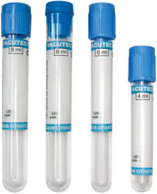 Свет подготовки плазмы цитрата натрия - голубая верхняя трубка анализа крови этилендиаминтетрацетата